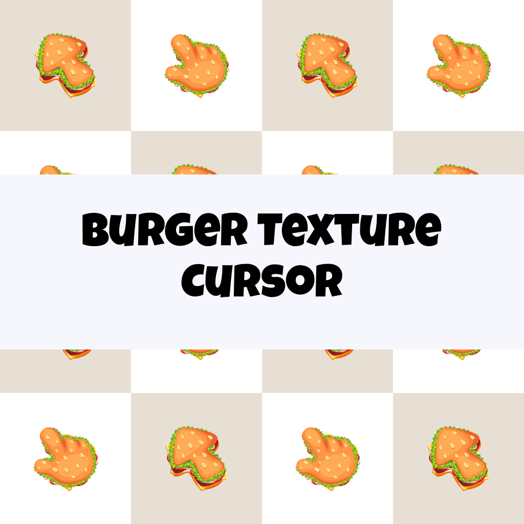 Preview Burger Texture cursor custom cursor pack
